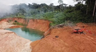 Una imagen de la deforestación del Amazonas